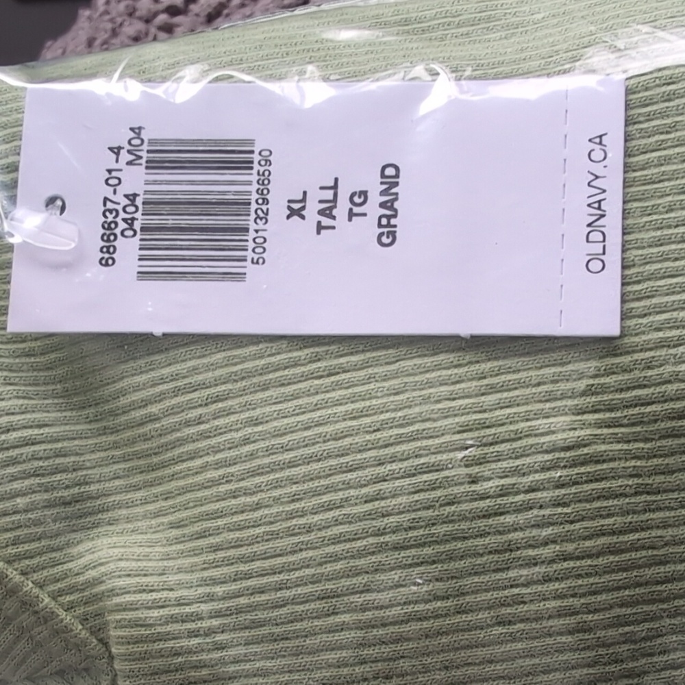 Old Navy Olive Ruffle-Trim Tank Top All Are Gap Size Tall - Picture 2 of 2
